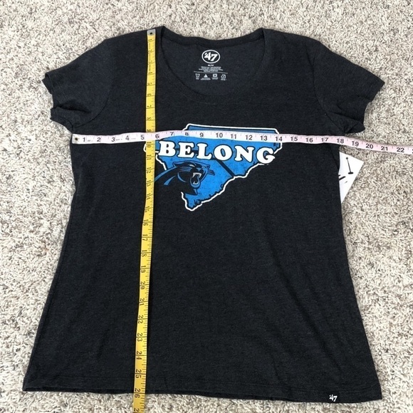 🆕 ‘47 Brand Carolina Panthers NFL scoop neck graphic print short sleeve… - Picture 4 of 7